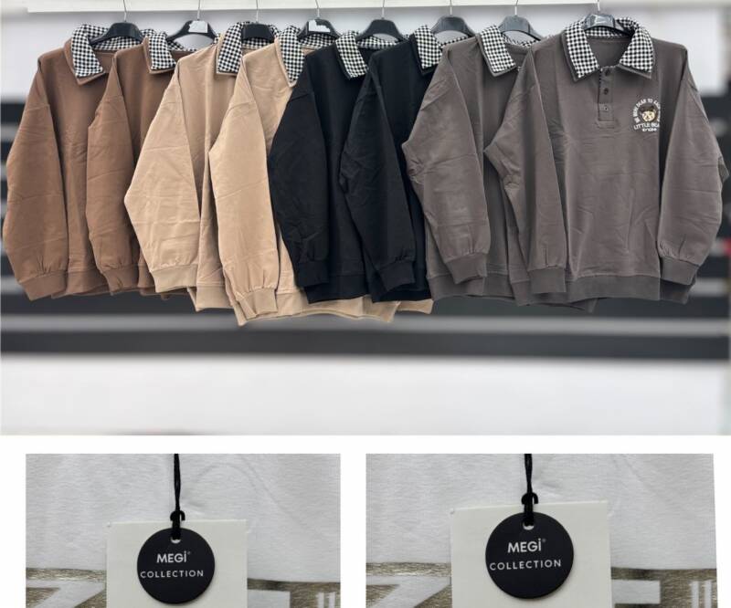 Bluzki damskie Roz S-XL, Mix Kolor Paczka 12 szt 1